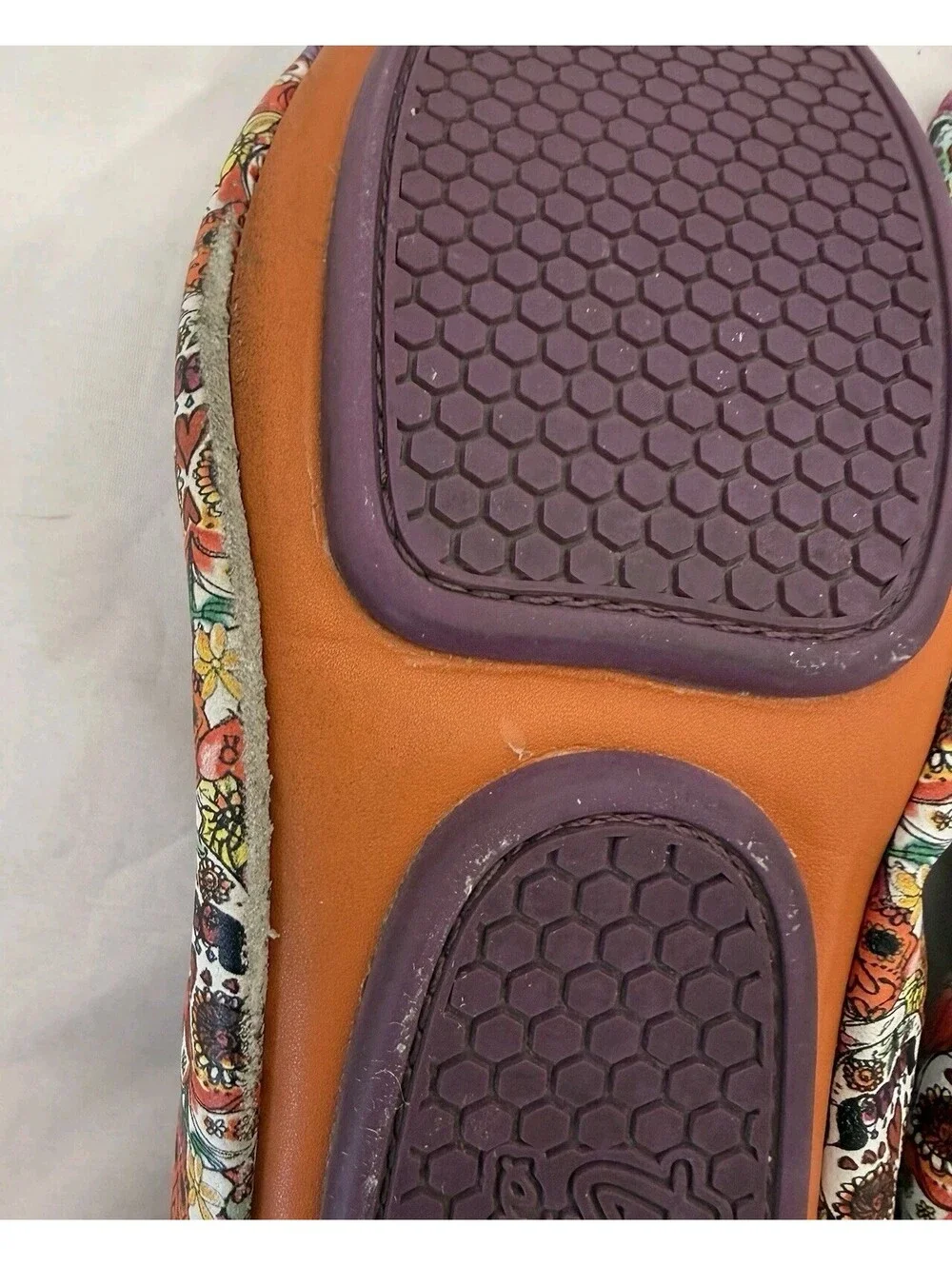 The Storehouse Flats Watercolor Sugar Skull Size 7 Foldable Leather